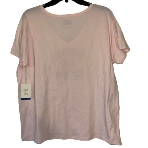 🆕Jasmin & Ginger Pink Snooze The Day Away Sleep Top size M - Picture 2 of 3